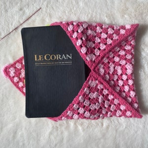 Pochette au crochet book sleeves 100% handmade image 3