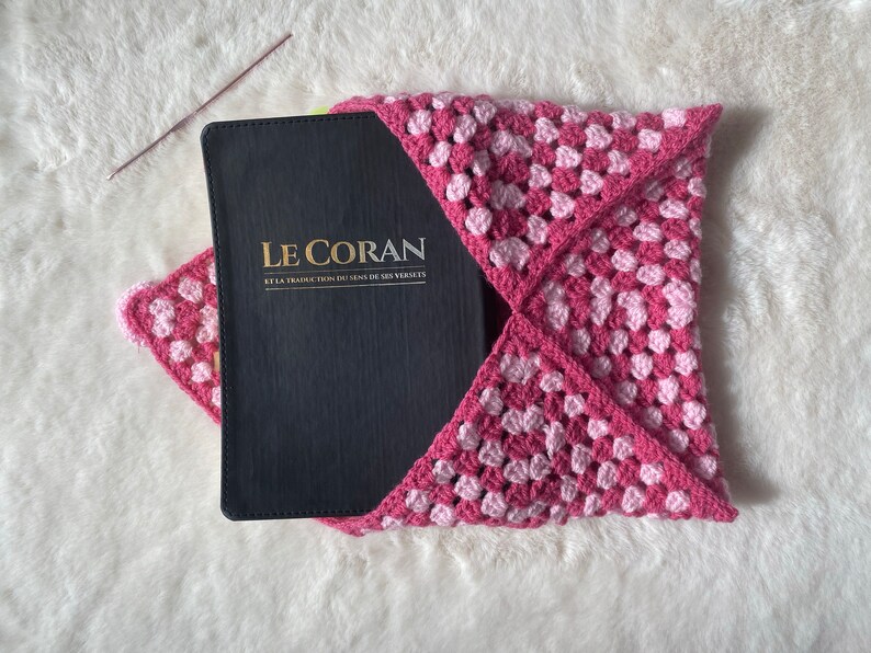 Pochette au crochet book sleeves 100% handmade image 3