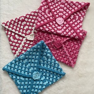 Pochette au crochet book sleeves 100% handmade image 1