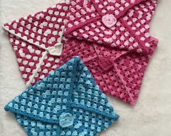 Fundas para libros tipo bolsita a crochet 100% hechas a mano