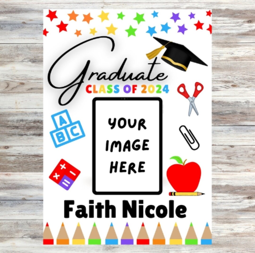 Graduation Announcement for Preschoolers Etsy