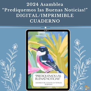 2024 JW ASAMBLEA Prediquemos Las Buenas Noticias ! Carnet numérique/imprimable Cuaderno ESPAGNOL numérique/imprimable Déclarez la bonne nouvelle !