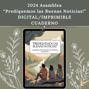 2024 JW ASAMBLEA Prediquemos Las Buenas Noticias ! Carnet numérique/imprimable Cuaderno ESPAGNOL numérique/imprimable Déclarez la bonne nouvelle !