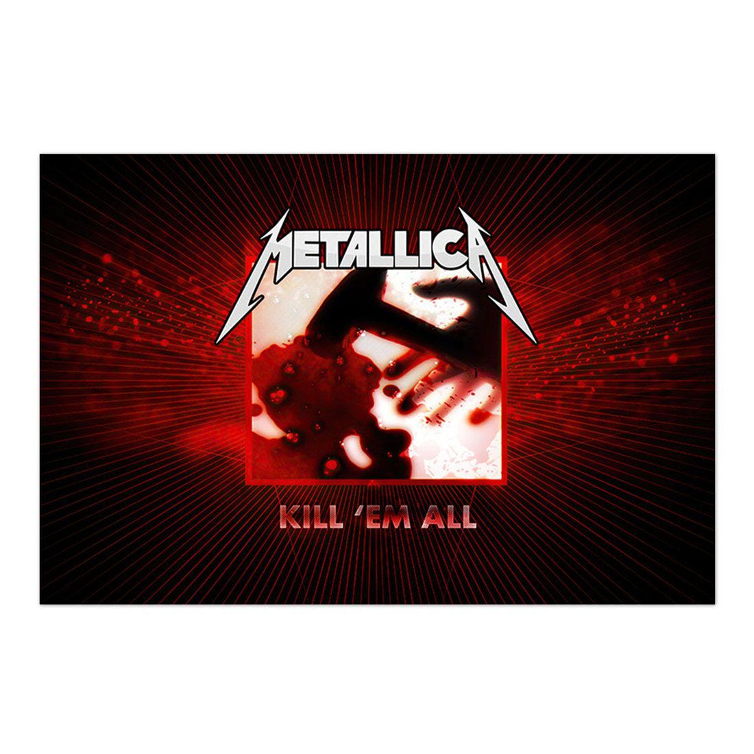 Metallica Kill 'em All Poster – Horizontal Album Cover Print