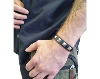 Square Spike Detailed Bracelet