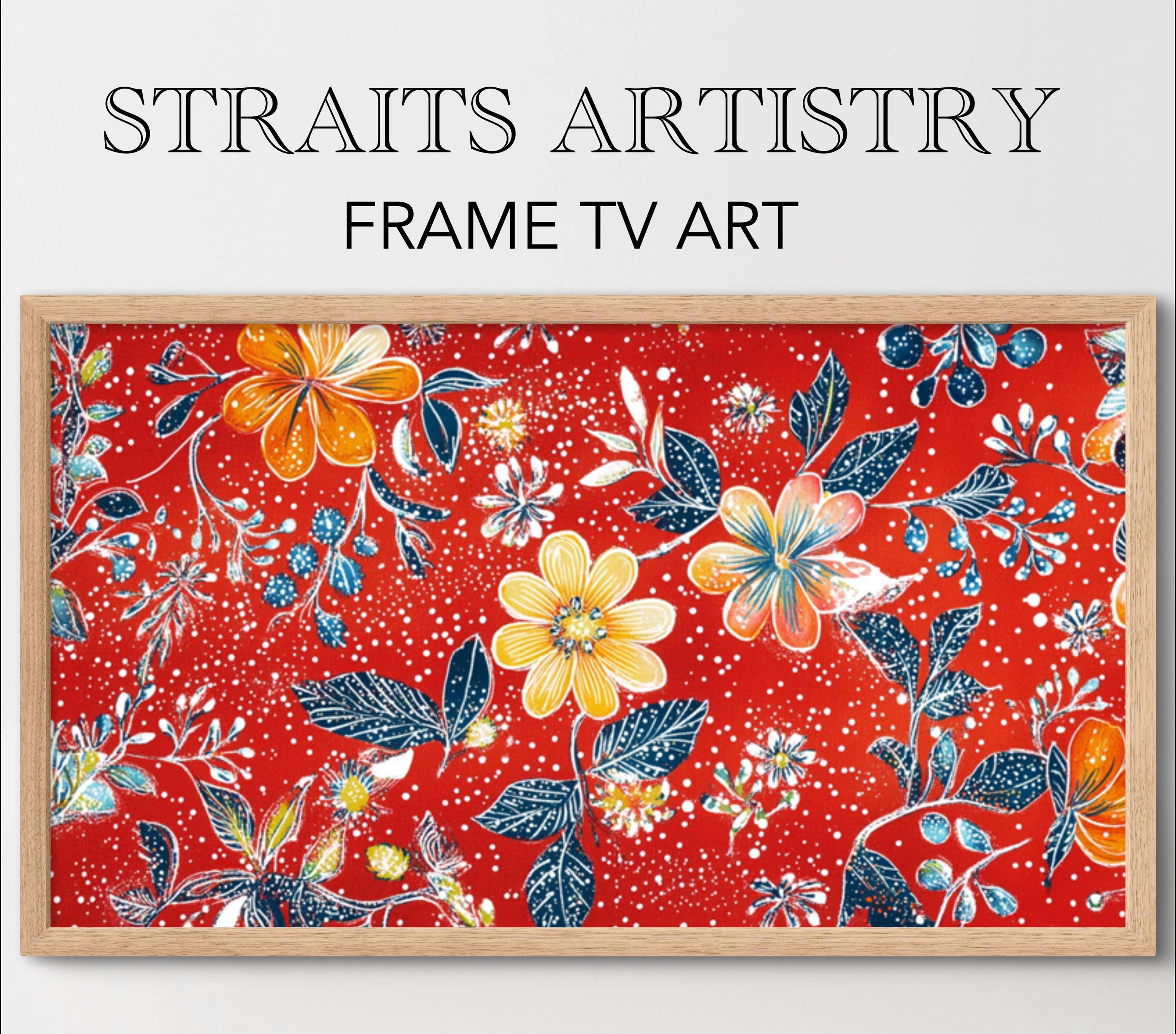 Vintage Framed Batik