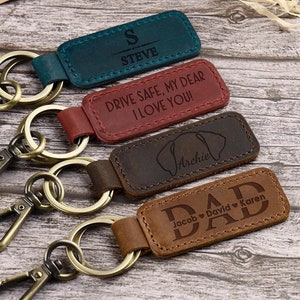 Leather Keychain, Key Fob, Custom Keychain, Engraved Keychain,Leather Pet Keychain,Dog Ear Keychain with Name, Dog Gift, Pet Lovers Gift