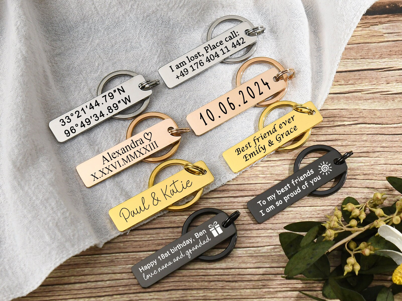 Portachiavi con prudenza per coppia - Idee regalo per la coppia - Regalo personalizzato per coppia - Love & Faith – Love & Faith Italia