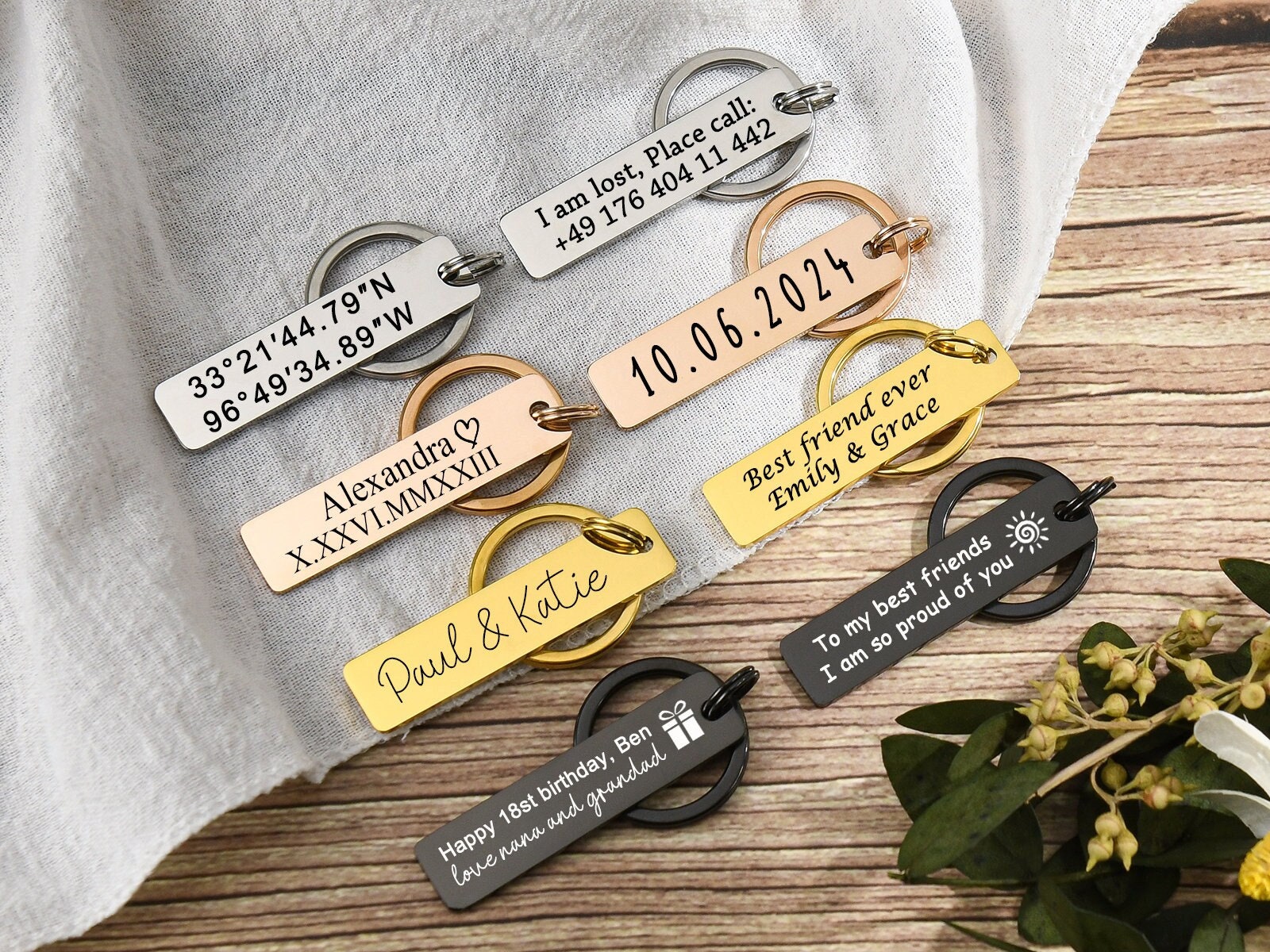 Portachiavi Personalizzato Con Incisione: "Guida Con Cura, Ho Bisogno Di Te" - Regalo Significativo Per Coppie, Fidanzati E Amici