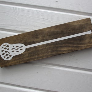 Lacrosse Stick Wood Sign, High School Lacrosse, Club Lacrosse, Sports Dorm and Apartment Decor