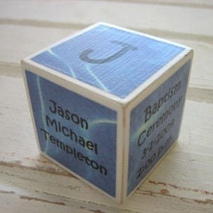 Baptism Wood Block Keepsake, Christening Keepsake Gift