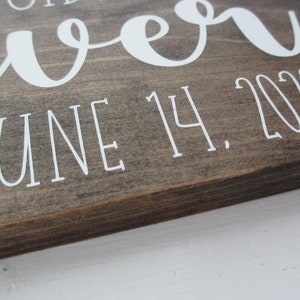 We Decided on Forever Wood Sign, Wedding Sign, Engagement Sign, Save the Date Sign, Engagement Photo Prop, Will you marry me image 7