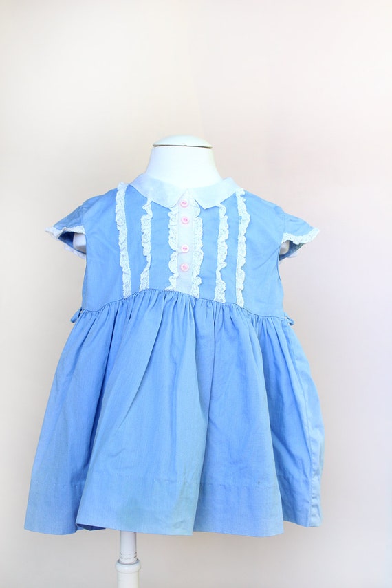 sky blue baby dress