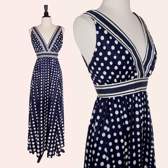 polka dot dress 70s