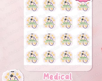 Medical Appointment Planner Stickers - Doctor's Appointment - Journal Stickers - Matte Vinyl Stickers- Health Theme Sticker Sheet