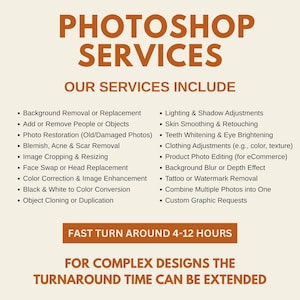 Expert Photoshop Services: Professional Photo Editing, Retouching, Restoration & Manipulation Custom Editing High-Resolution