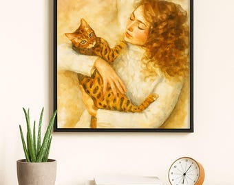 カスタム水彩ペットポートレート：家族の記念品（デジタルファイルのみ）