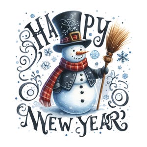 Frohes Neues Jahr 2025 Clipart Bündel, Frohes Neues Jahr 2025 Png, Niedliches Weihnachtsdesign-Shirt-Design, Neues Jahr 2025 Sublimation, Weihnachtsdesign