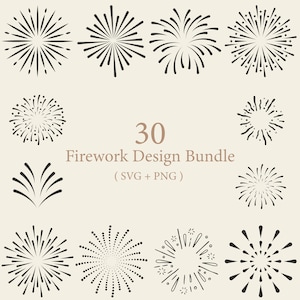 Christmas Fireworks SVG bundle, New Year Firework svg, Silhouette, 4th Of July Png Bundle Fireworks, Happy New Year, Winter 2025