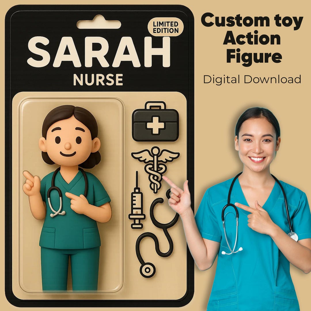 Personalized Action Figure Art: Custom Toy Box Design (digital Download ...