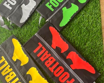 Vinyl printed football boots storage bag