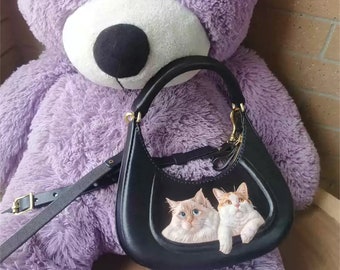 Cartoon cat tote bag – a must-have for fashionable animal lovers