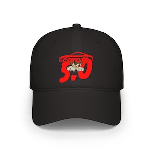Ford Mustang Wil e Coyote 5.0 (Red) Low Profile Baseball Cap