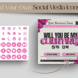 Will You Be My Valentine Booking Flyer, Valentines Day Flyer, Valentines Hair Flyer, Nail Flyer Valentine Flyer Template Lash Tech Canva valentine booking february bookings valentine makeup valentines sale valentines day flyer valentines bookings valentines day deals book now flyer valentines flyer hair flyer lash flyer nail tech flyer valentine flyers valentines flyers