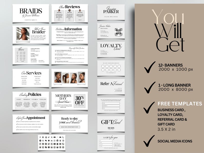 Braid Acuity Template Hair Scheduling Template Acuity Braiding Website ...