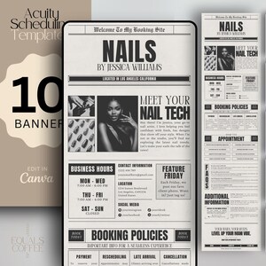Acuity Scheduling Template Nail Tech Acuity Website Nail Template Acuity Nail Tech Website Acuity Canva Acuity Template Nail Template Acuity