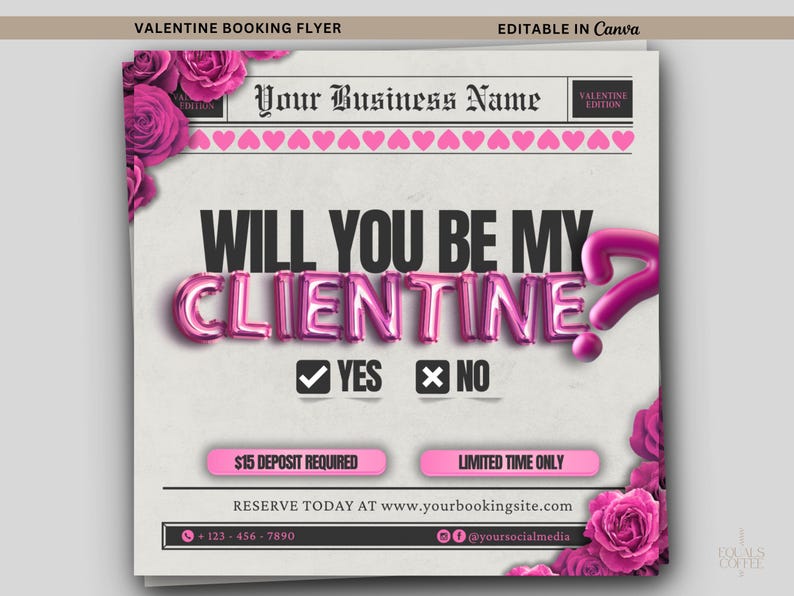 Will You Be My Valentine Booking Flyer, Valentines Day Flyer, Valentines Hair Flyer, Nail Flyer Valentine Flyer Template Lash Tech Canva valentine booking february bookings valentine makeup valentines sale valentines day flyer valentines bookings valentines day deals book now flyer valentines flyer hair flyer lash flyer nail tech flyer valentine flyers valentines flyers