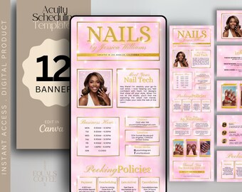 Nail Acuity Website Template Nail Tech Acuity Scheduling Template Acuity Booking Site Nails Acuity Schedule Template Nailtech Acuity Site
