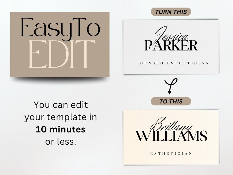 Esthetician Business Card Template simple Business Card Design Bundle, Licensed Esthetician QR Code Card, Loyalty Card Referral Card Gift Card esthetician business card template makeup artist business card makeup business card