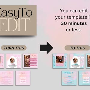 30 Esthetician Pink Instagram Post Template Canva, Esthetician Posts Flyer, Skin Instagram Template Social Media Posts Skincare Business