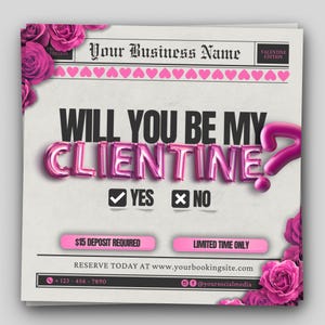 February Booking Flyer Valentine's Day Template Editable Canva Valentine Flyer Design Social Media Template Flyer Business Canva Templates february books open february bookings openings flyer appointment flyer valentines day flyer hair makeup lash valentines day deals book now flyer booking flyer hair flyer february lash flyer february hair flyer february wig flyer february booking fly valentines hair flye february braids flye