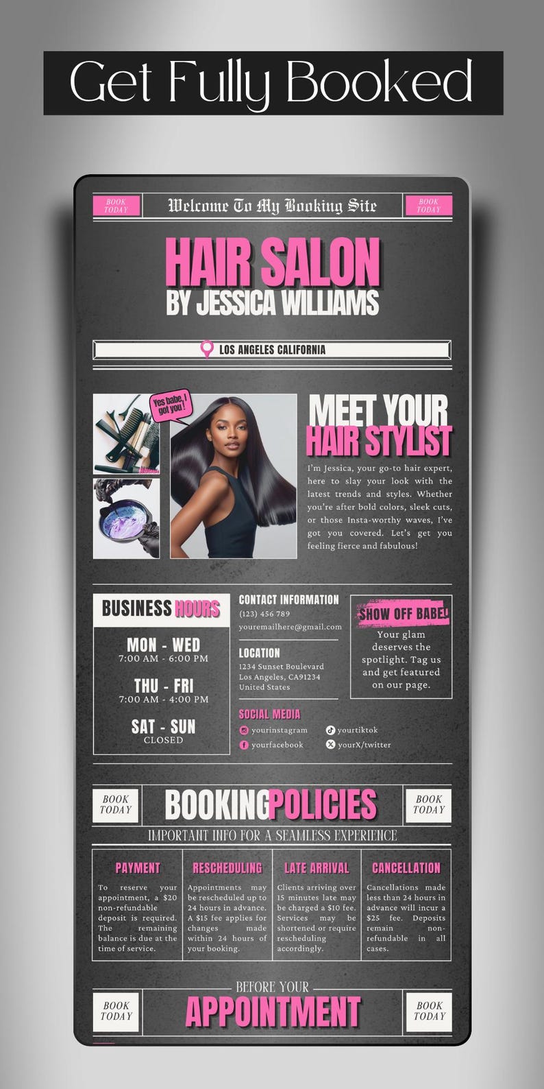 Hairstylist Acuity Website Template Hair Acuity Booking Site Template Schedule Canva Acuity Scheduling Hair Stylist Website Hair Business acuity website diy acuity site black acuity hair acuity booking site black booking site acuity template acuity scheduling acuity website diy acuity site black acuity hair acuity booking site black booking site acuity template acuity site template acuity website design hair booking site