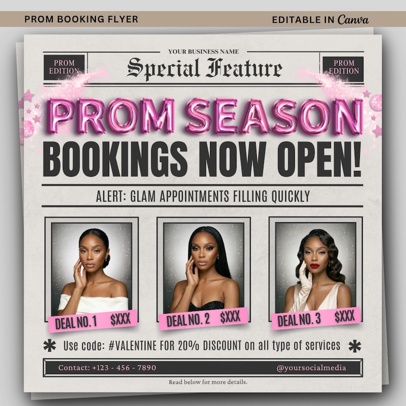 Braider Flyer Template Canva - Etsy UK