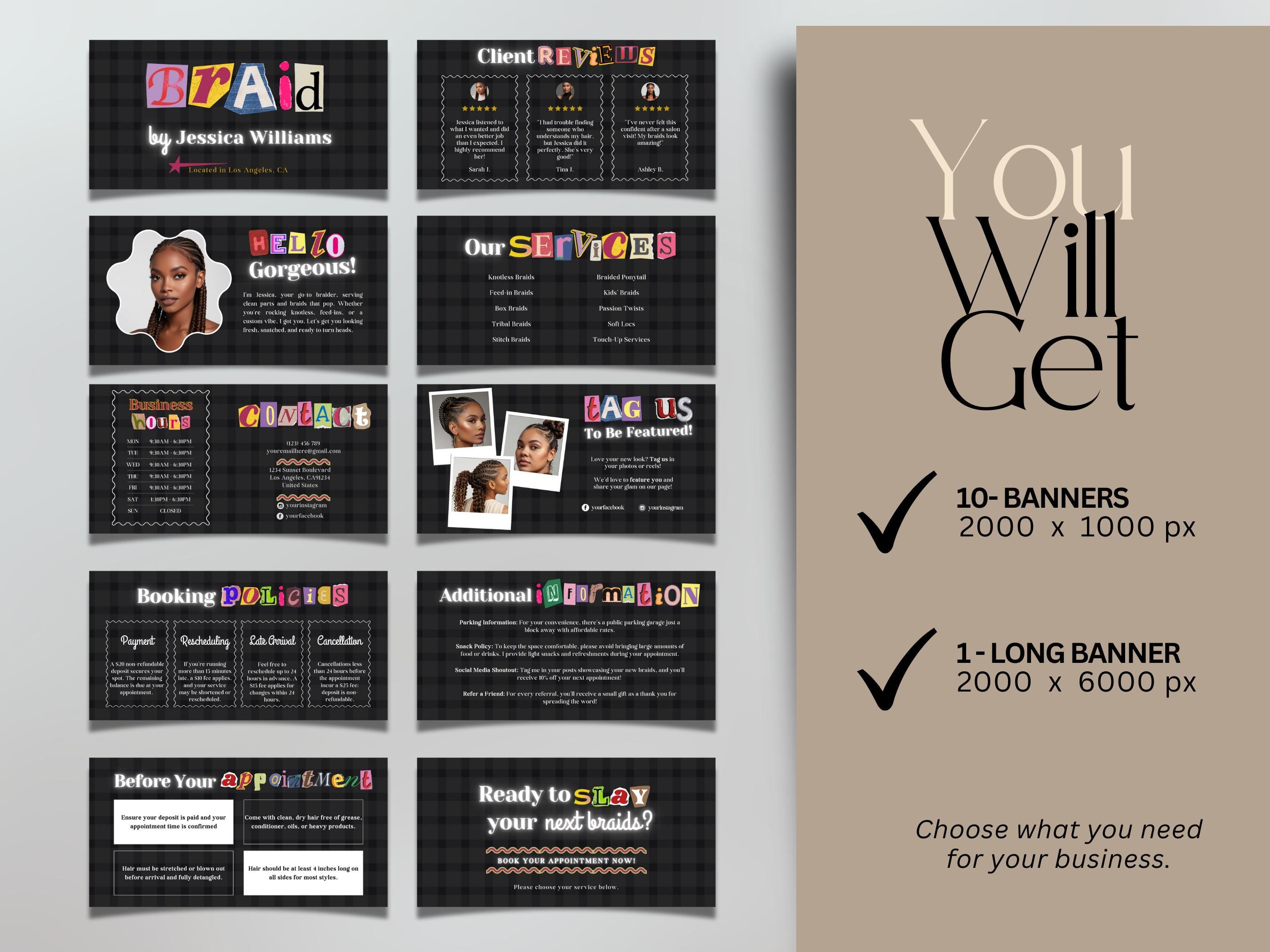 Braid Acuity Template Y2k Website Banner Braids Acuity Booking ...