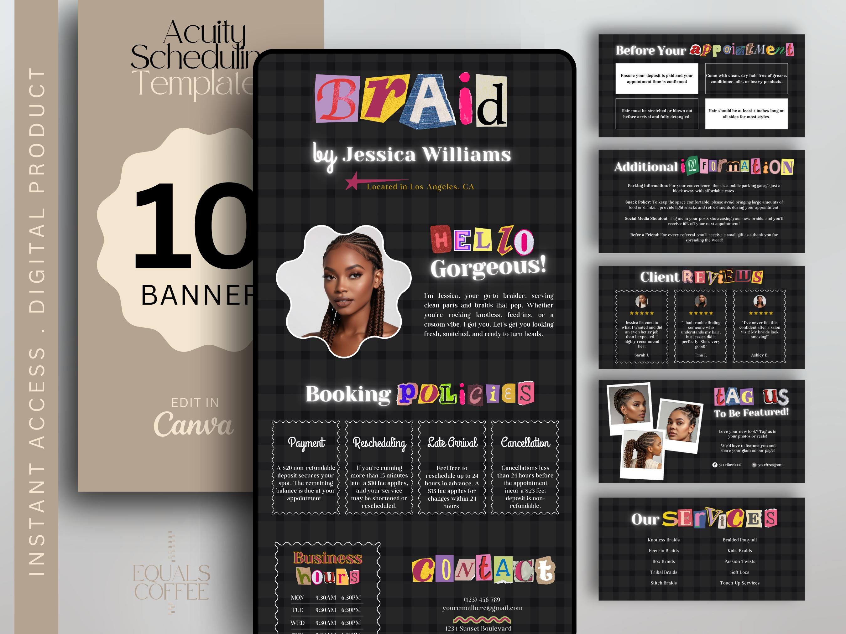 Braid Acuity Template Y2k Website Banner Braids Acuity Booking ...