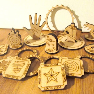 Marcadores de efectos de hechizos de D&D