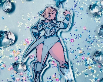 Emma Frost Marvel Rivals Keychain