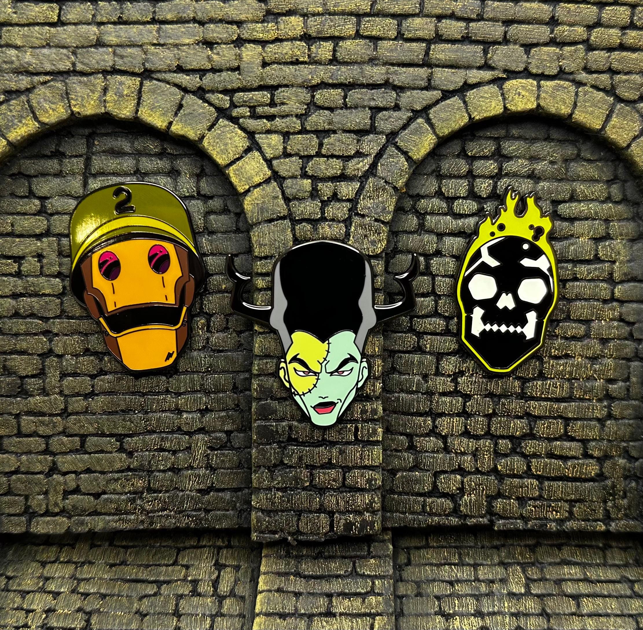 Creature Commandos Hard Enamel Pin Set - GI Robot, the Bride, Doc ...
