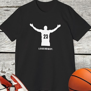 Lebron James Shirt Motivational Gift for Him Basketball Legend Graphic T-Shirt