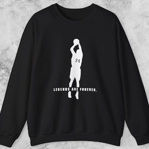 Kobe Bryant Sweatshirt Motivational Gift for Him Basketball Legend Graphic Unisex Crewneck