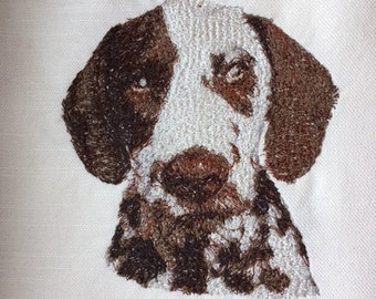 Design brun dalmatien et blanc