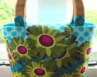 Modèle de sac panier marguerite