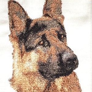 German Shepherd Large 5 x 7 hoop image 2