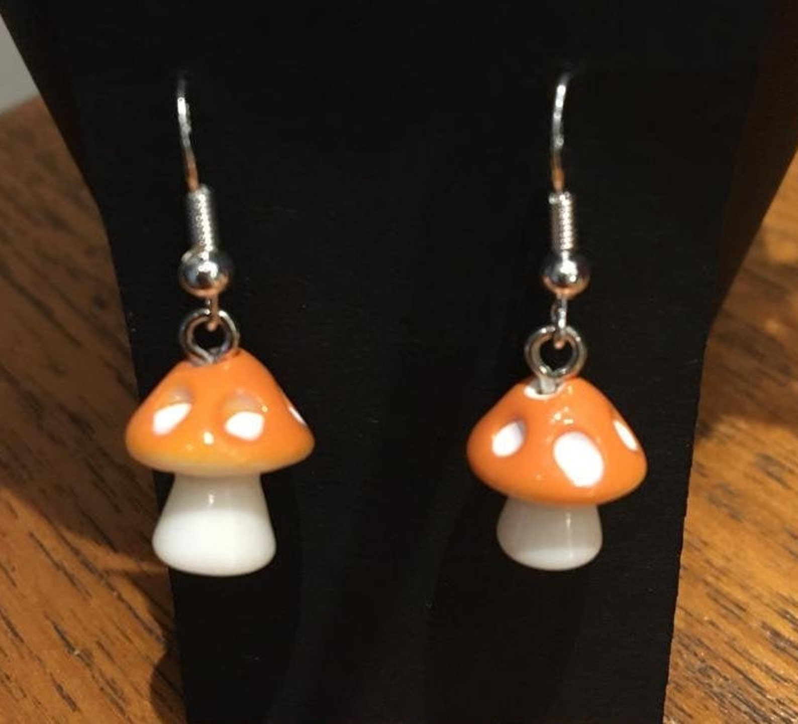 Cute Mushroom Earrings Etsy