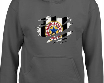 Retro football kit 6 hoody hoodie newcastle classic retro 90's united fan gift Funny Mens Kids Boys Top Gift Idea Present