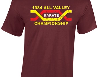 1984 all valley karate mens t-shirt karate retro miyagi dojo (col) Funny Cool Gift Present Idea Joke Top Dad Husband Boys Kids